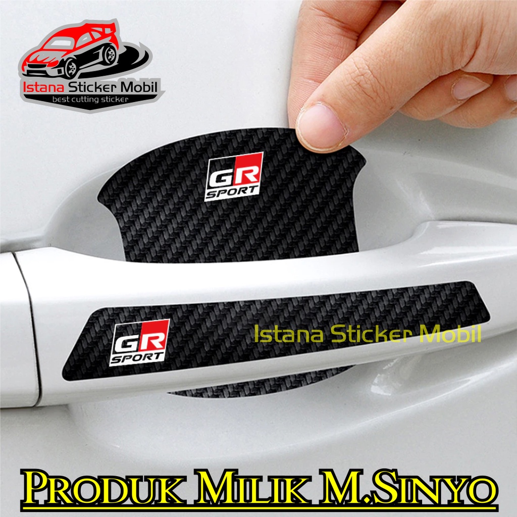 Jual STIKER GR STICKER GR SPORT CARBON 3D ANTI GORES MANGKOK HANDLE