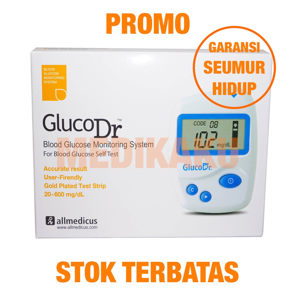 Jual Alat Cek Gula Darah Gluco Dr Agm Bio Sensor Murah Shopee