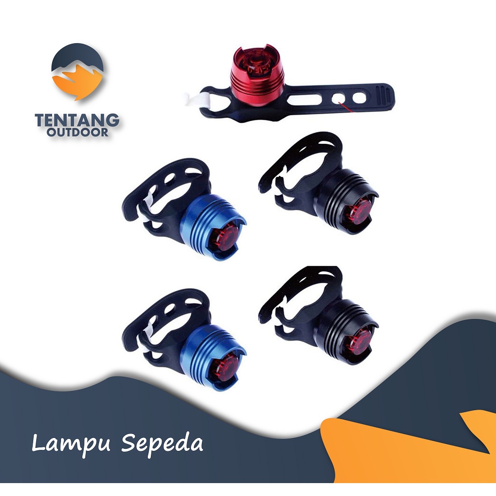 Jual Lampu Sepeda Belakang Depan Helm LED Frog Plus Bracket Shopee