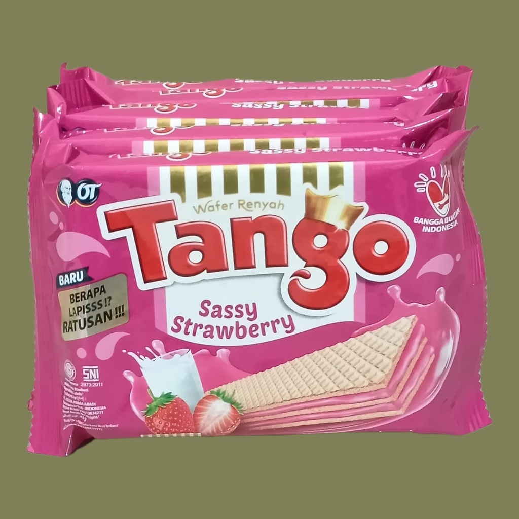 Jual Tango Wafer Strawberry 39 Gr 5 Pcs Shopee Indonesia