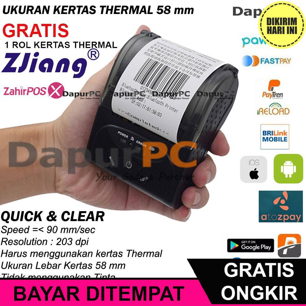 Jual BAYAR DITEMPAT JA4403 MINI PORTABLE PRINTER ZJIANG 5807