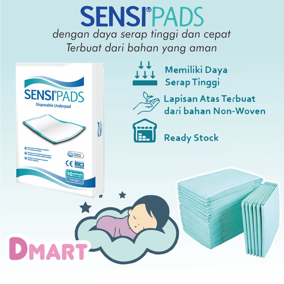 Jual Sensi Underpad X Lembar Sensipad Perlak Sekali Pakai