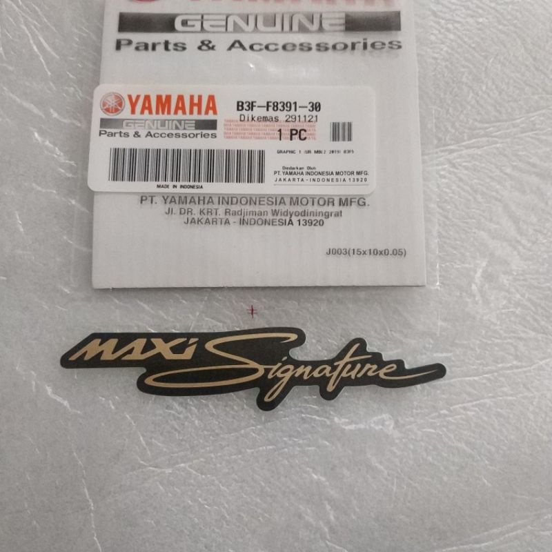 Jual Stiker Sticker Emblem Logo Maxi Signature Yamaha Graf Legs Knn