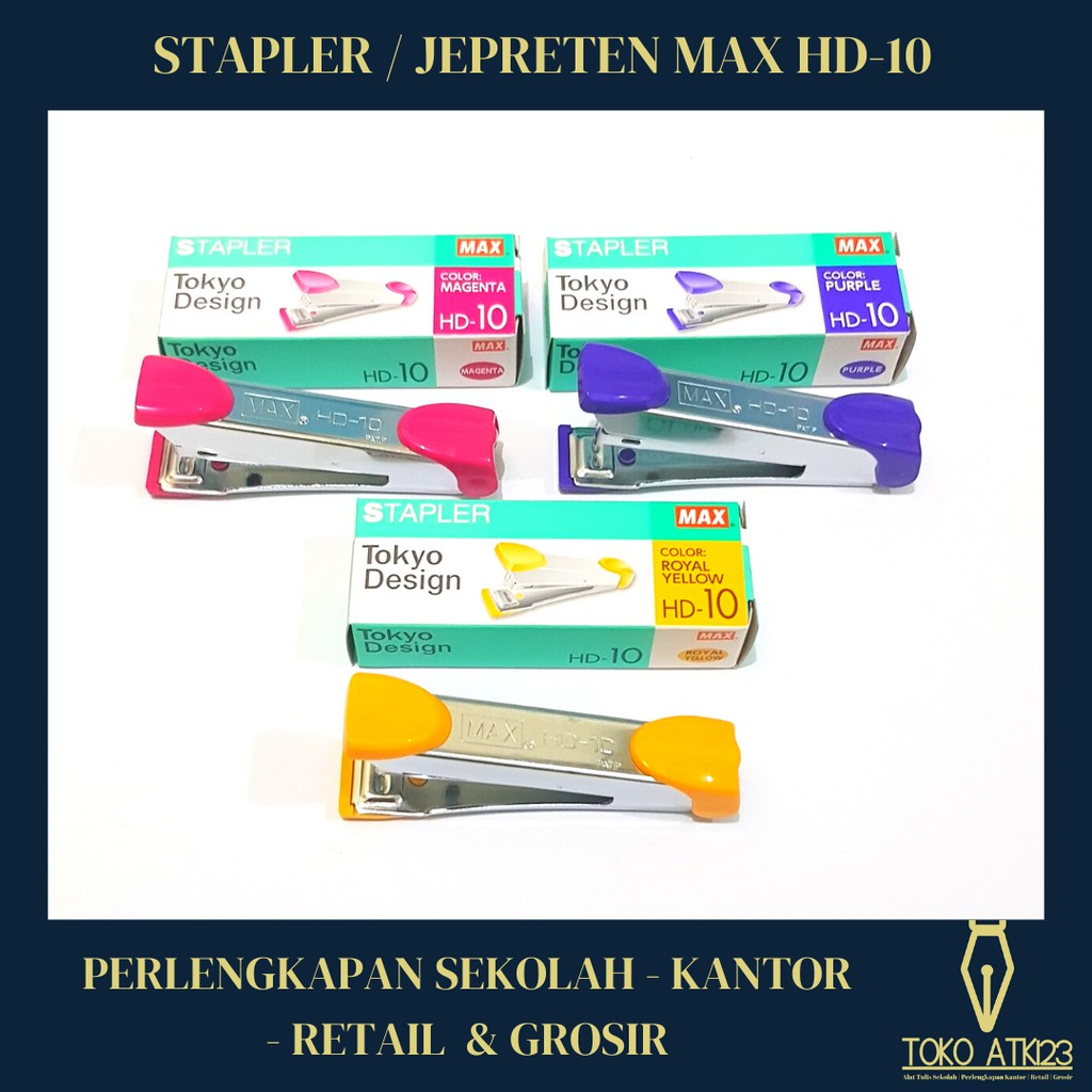 Jual Stapler Staples Jepretan Merk Max Hd Shopee Indonesia