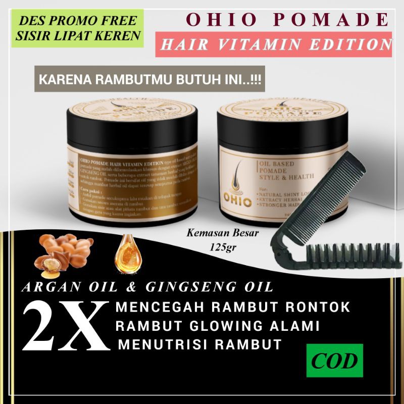 Jual Pomade Oil Based Vitamin Rambut Anti Rambut Rontok Obat Rontok