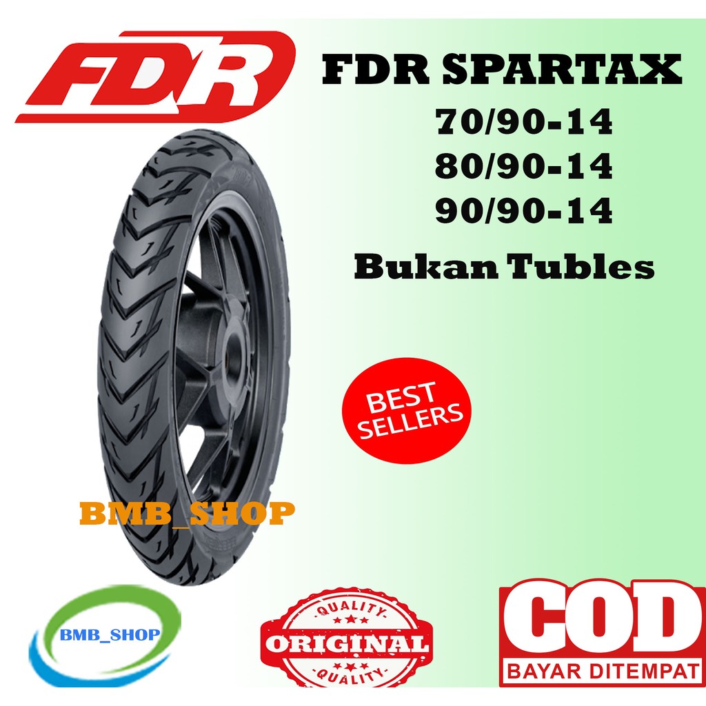 Jual Ban Fdr Spartax Ring Bukan Tubles Tubetype Untuk Motor Matic