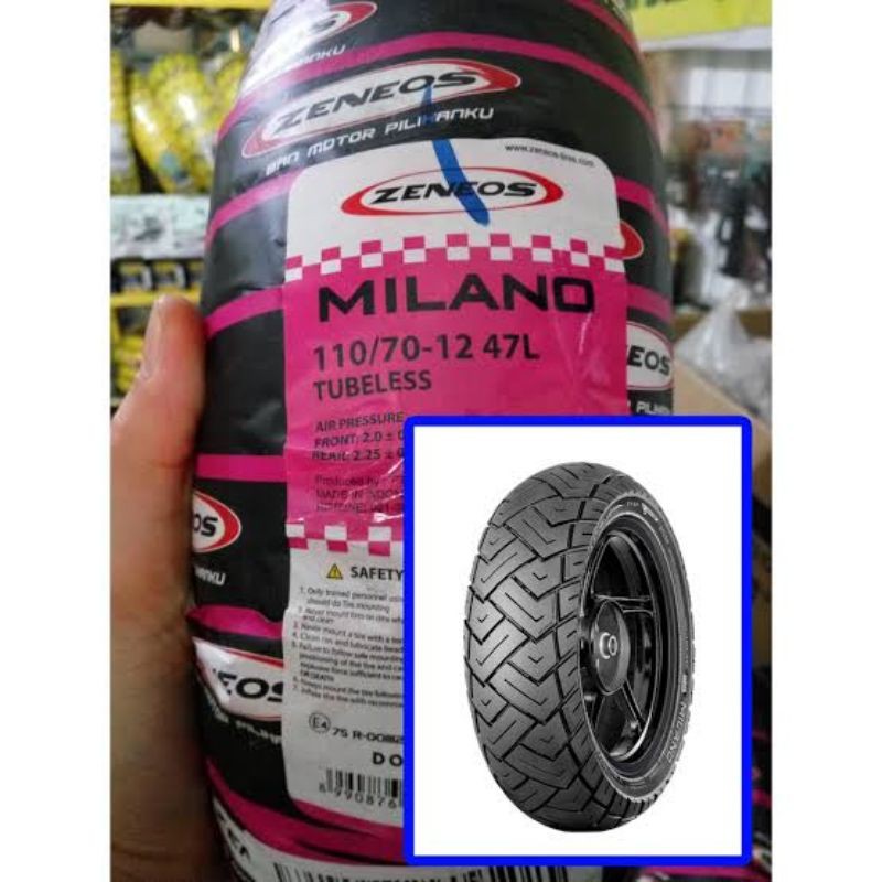 Jual Ban Zeneos Ring 12 Ukuran 110 70 Vespa Piaggio Tubelles Milano