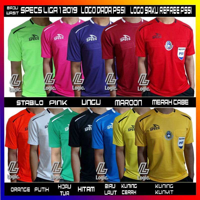 Jual Baju Wasit Logo Dada Pssi Logo Saku Referee Specs Liga