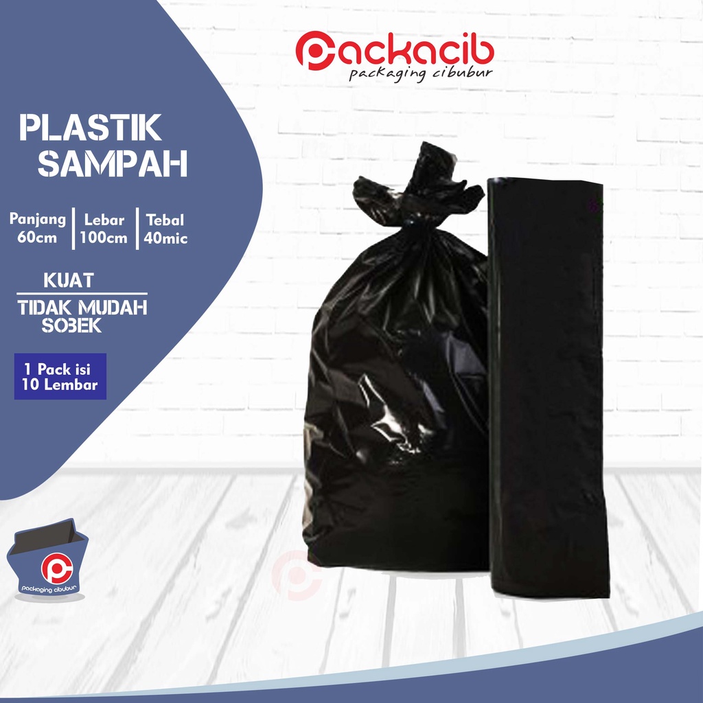 Jual Kantong Sampah Plastik Trash Bag Hitam Kantong Sampah Murah