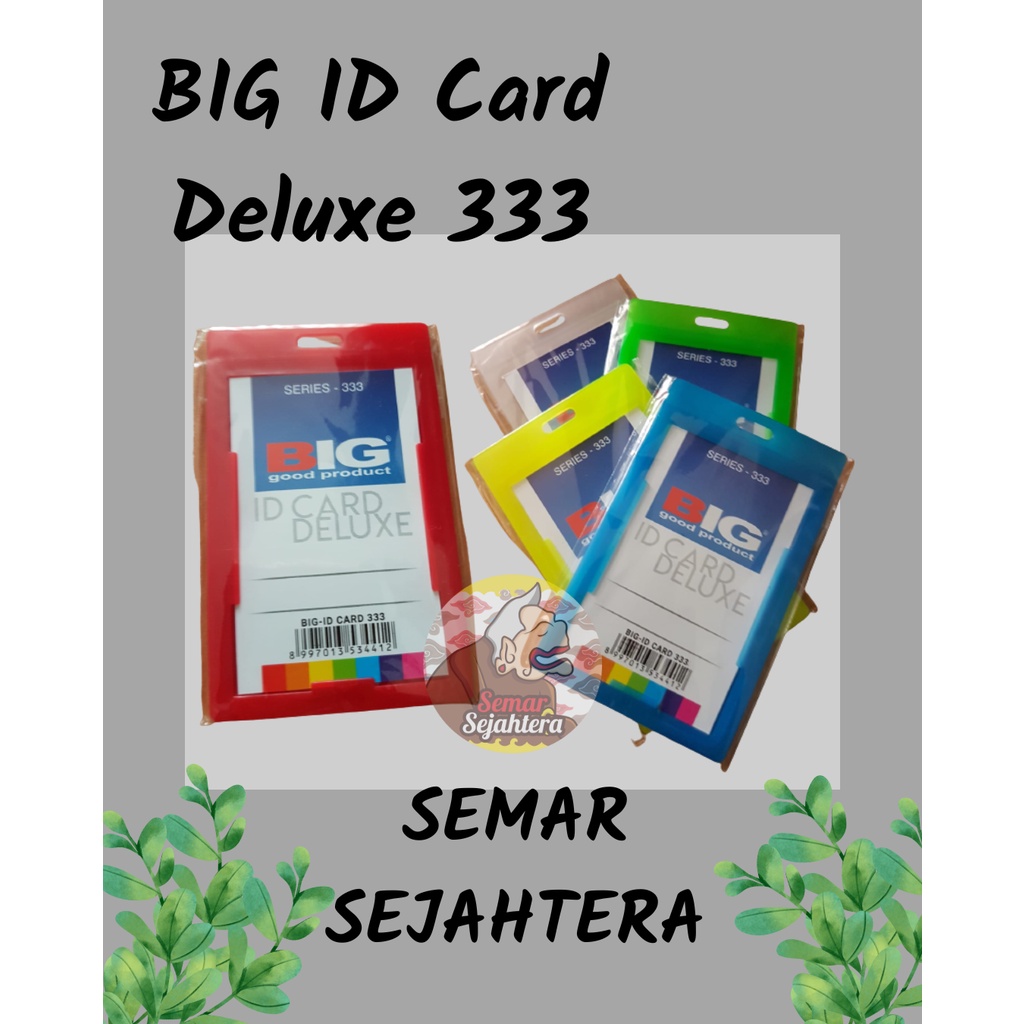 Jual Pcs Id Card Kartu Tanda Pengenal Big Deluxe Ukuran B