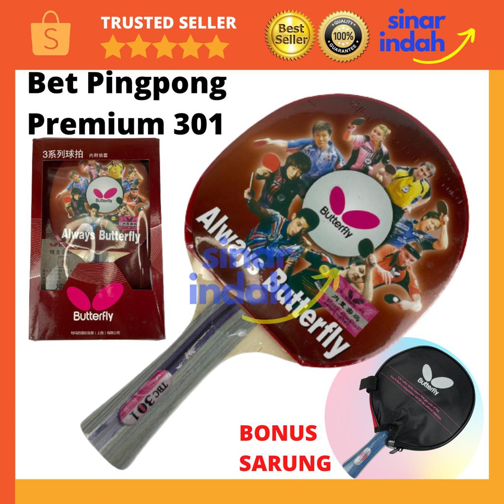 Jual Bat Pingpong Butterfly Raket Tenis Meja Bet Ping Pong Premium