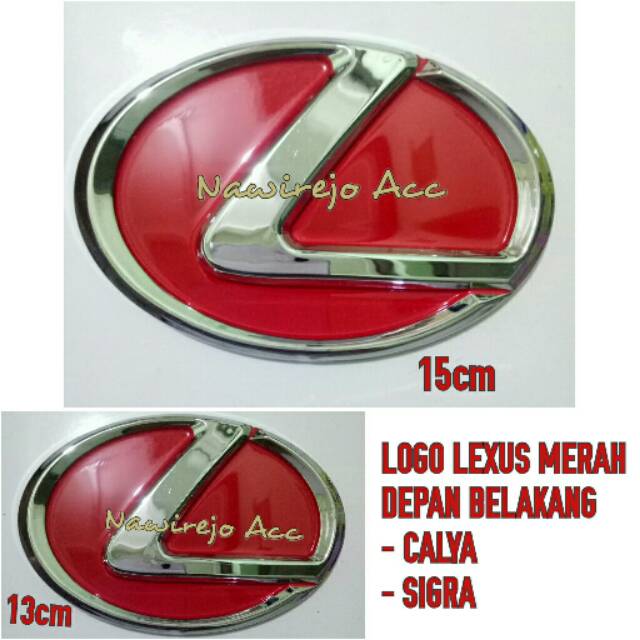 Jual Emblem Logo Lexus Merah Depan Belakang CALYA SIGRA Shopee Indonesia