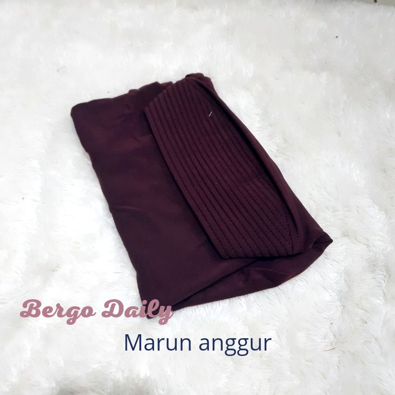 Jual Bergo Daily Hijab Oval Hamidah Kerudung Slup Pet Spandek Zoya