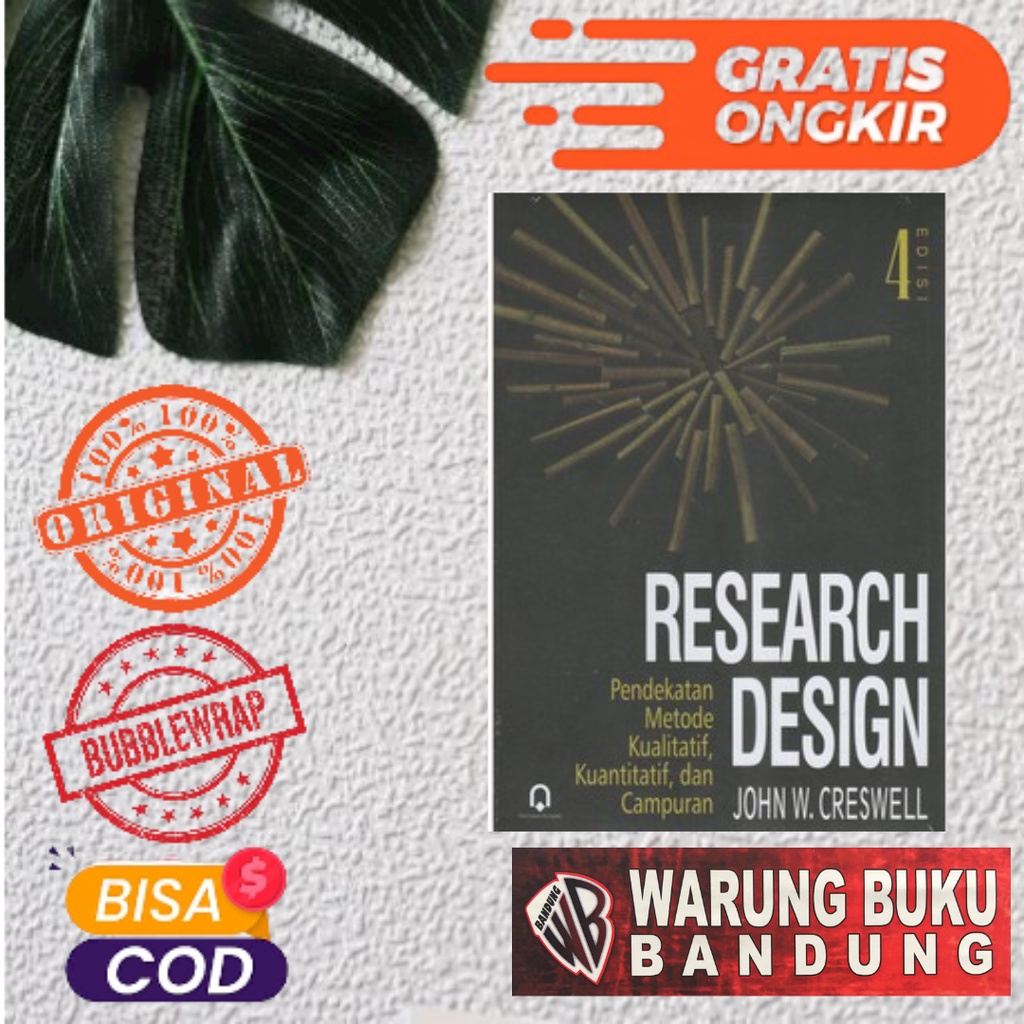 Jual Buku Research Design Pendekatan Metode Kualitatif Kuantitatif Dan