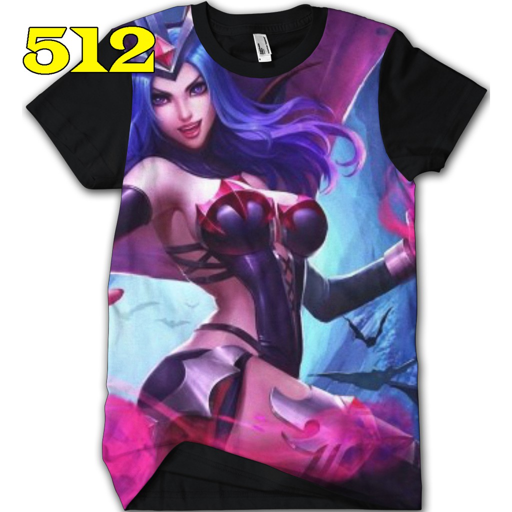 Jual Kaos Mobile Legends Legend 512 Mole ALICE Revam Shopee Indonesia