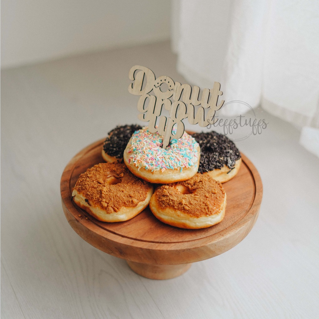 Jual DONUT GROW UP Cake Topper Hiasan Kue Lucu Unik Bayi Ulang