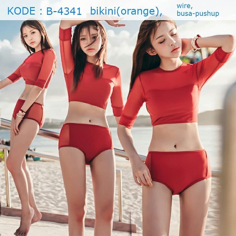 Jual B SUMMER HOLIDAY CRAZY SALE HOT ORANGE BIKINI BAJU RENANG