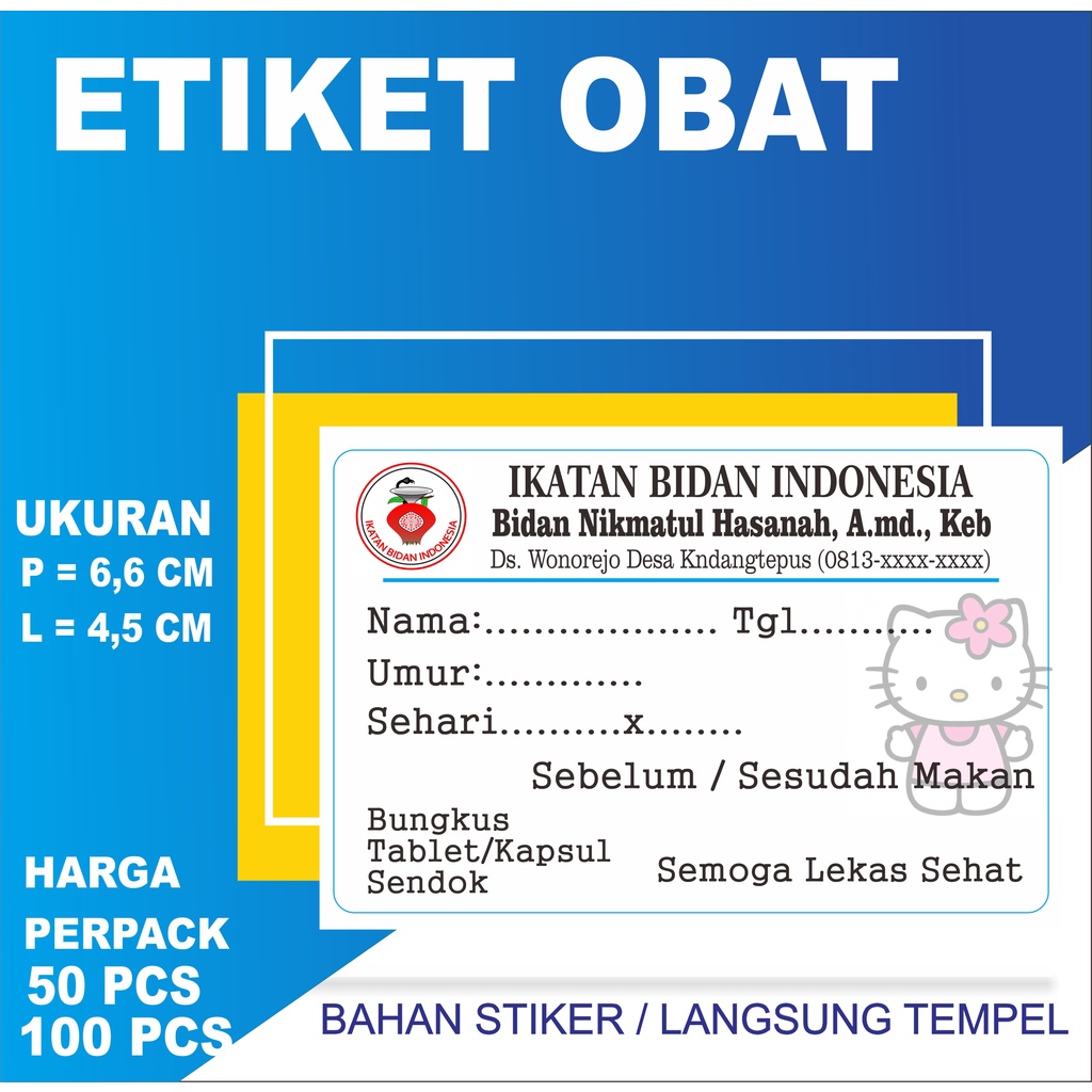 Jual ETIKET SIRUP ETIKET SYRUP ETIKET OBAT LABEL STICKER OBAT LABEL