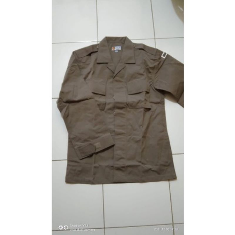 Jual Baju Seragam Coklat PDL Jatah Pembagian Polri Original Terbaru