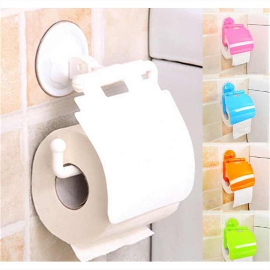 Jual Tissue Roll Holder Tempat Tisu Toilet Gulung Tempel Tanpa Paku