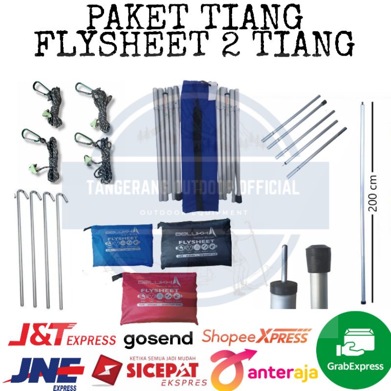 Jual Tiang Frame Flysheet Alumunium Awning Pole Tenda Camping Shopee