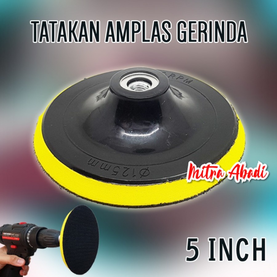 Jual Tatakan Amplas Bulat Gerinda Gurinda Velcro Inch Shopee