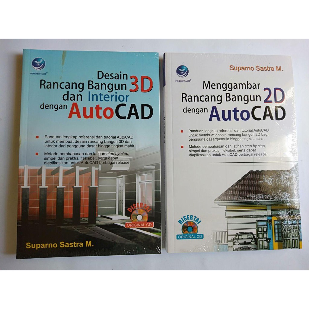 Jual BUKU PAKET DESAIN RANCANG BANGUN 2D DAN 3D DENGAN AUTOCAD Shopee