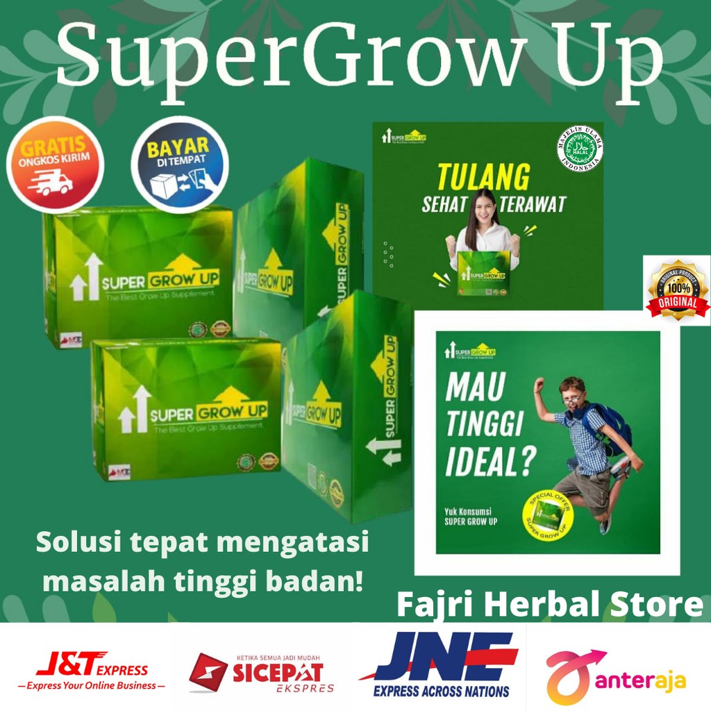 Jual SUPER GROW UP Peninggi Badan Ampuh Peninggi Badan Herbal