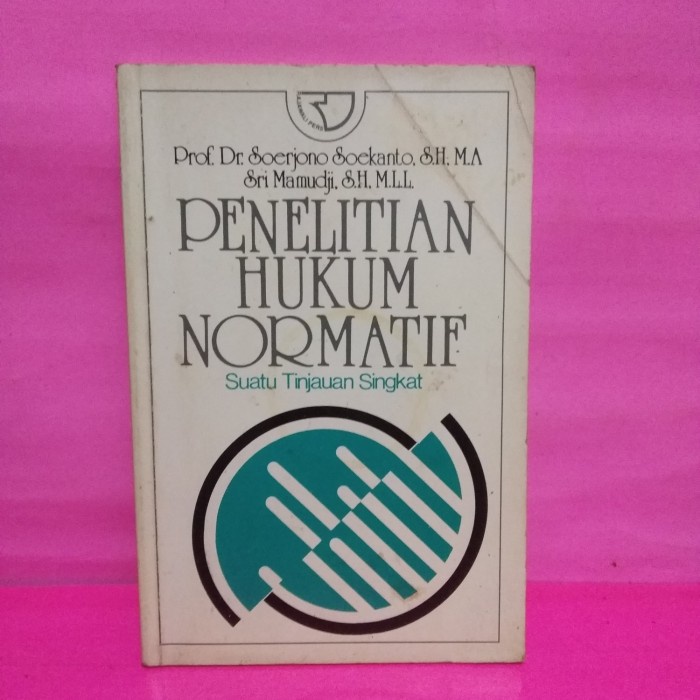 Jual Buku Penelitian Hukum Normatif Suatu Tinjauan Singkat Shopee