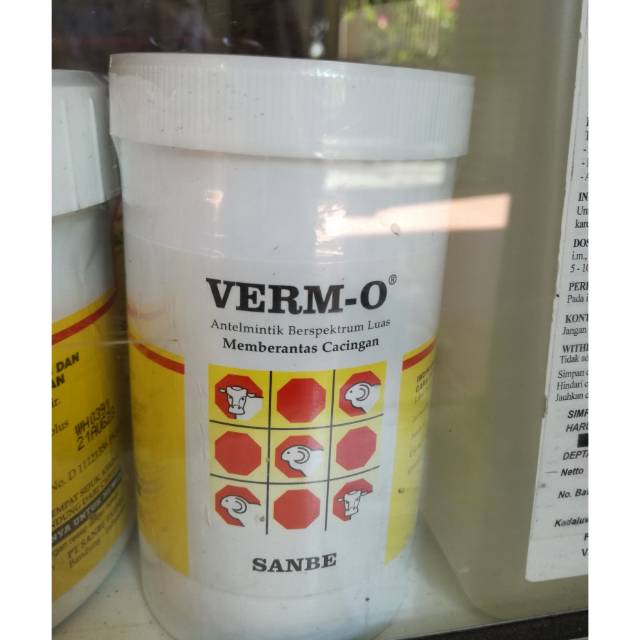 Jual VERM O Oxfendazole 12 Bolus Obat Cacing Hewan Ternak Sapi Kambing