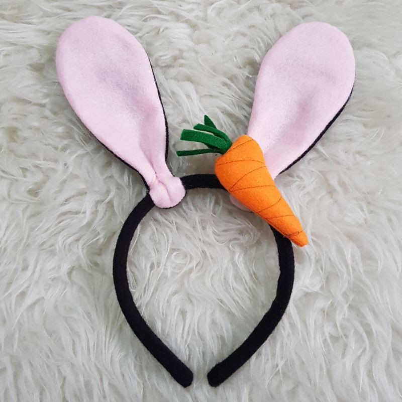 Jual Bando Karakter Hewan Kelinci Wortel Bunny Bando Kelinci Wortel