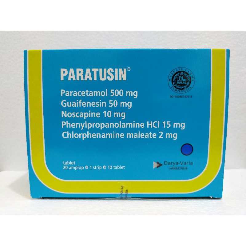 Jual Paratusin Tablet Box Isi 20 Amplop X 10 Tablet Shopee Indonesia