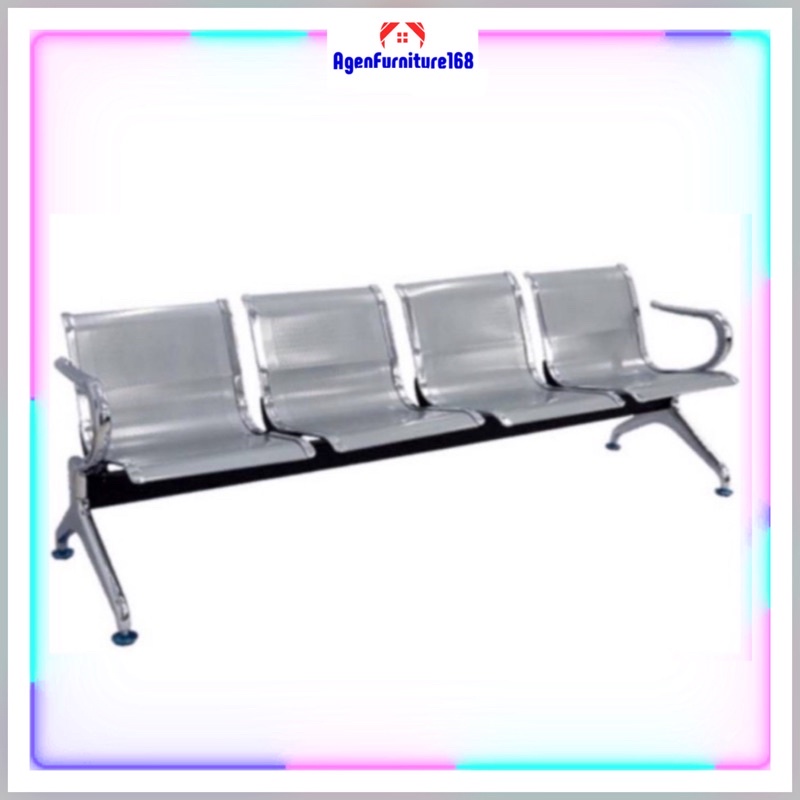 Jual Kursi Tunggu Stainless 714 CHROME 4 Dudukan 4 Seater Shopee