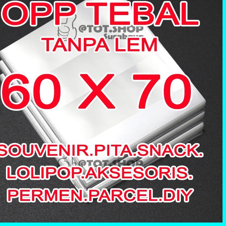 Jual Model Baru 1 KG 1 PakTEBAL OPP 60 X 70 PLASTIK KEMASAN TEBAL