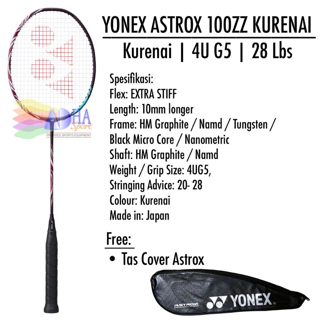 Jual Raket Badminton Yonex Astrox Zz Zz Kurenai Plus Pasang