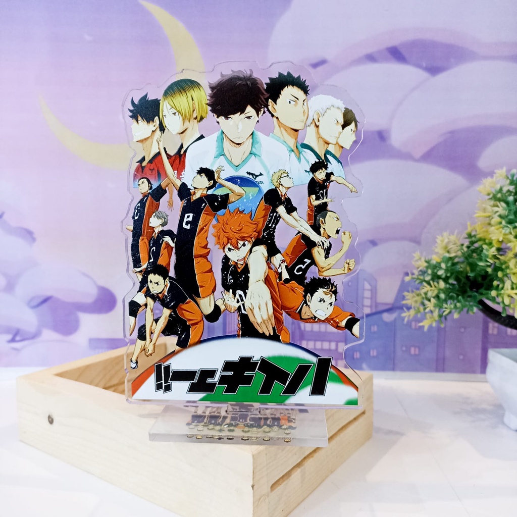 Jual Standee Akrilik Anime Haikyu Kageyama Hinata Nishinoya Anime