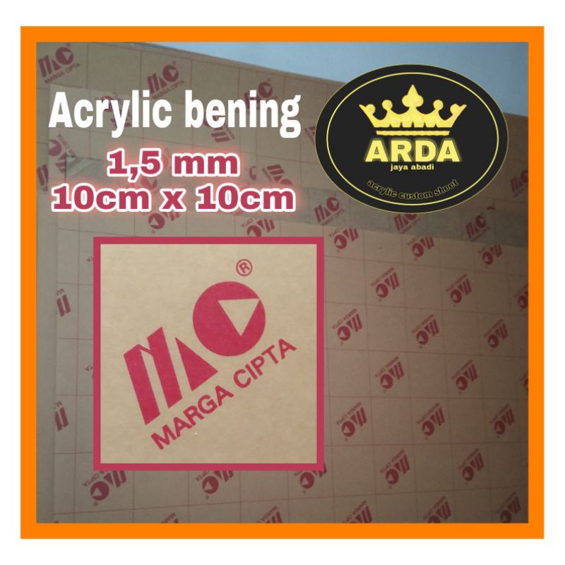 Jual Akrilik Bening Mm X Lembaran Acrylic Sheet Marga Cipta