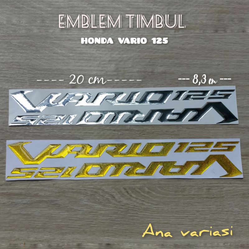 Jual Stiker Timbul Emblem Honda Vario Emblem Timbul D Honda Vario