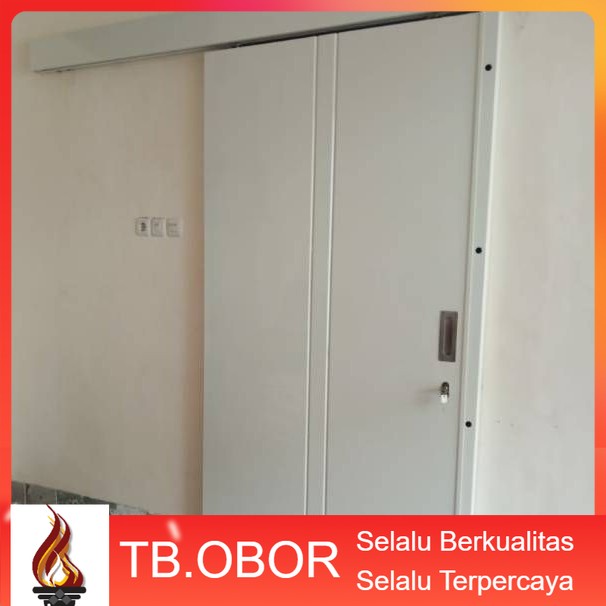 Jual Pintu Sliding Geser Baja Kamar Tidur Utama Motif Garis Line Grand