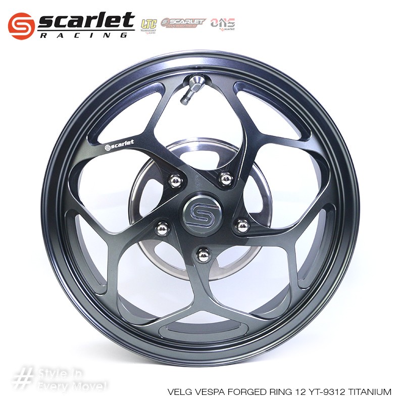 Jual Scarlet Racing Velg Pelek Rim Alloy Vespa FORGED R 12 YT 9312