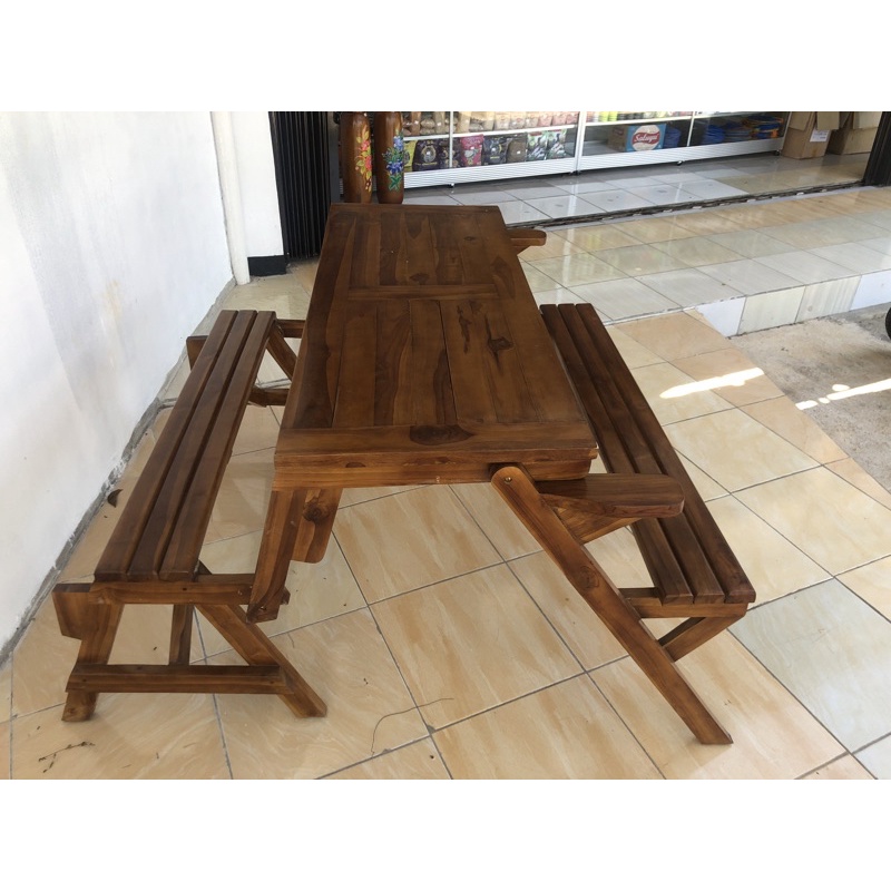 Jual Kursi Magic Kayu Jati Kursi Meja Lipat Outdoor Kursi Taman Kursi