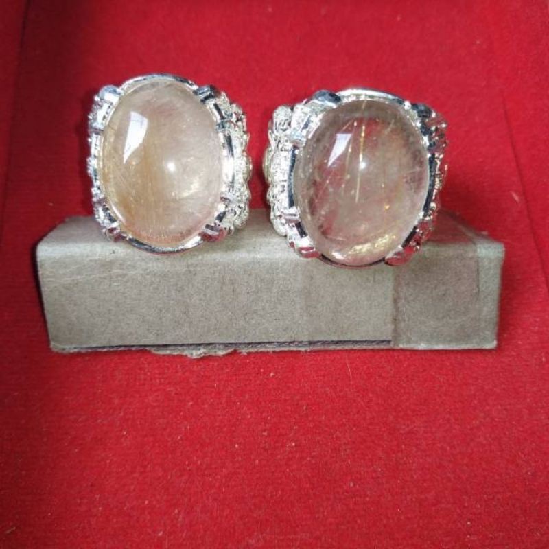 Jual Cincin Batu Cendana Serat Emas N Shopee Indonesia