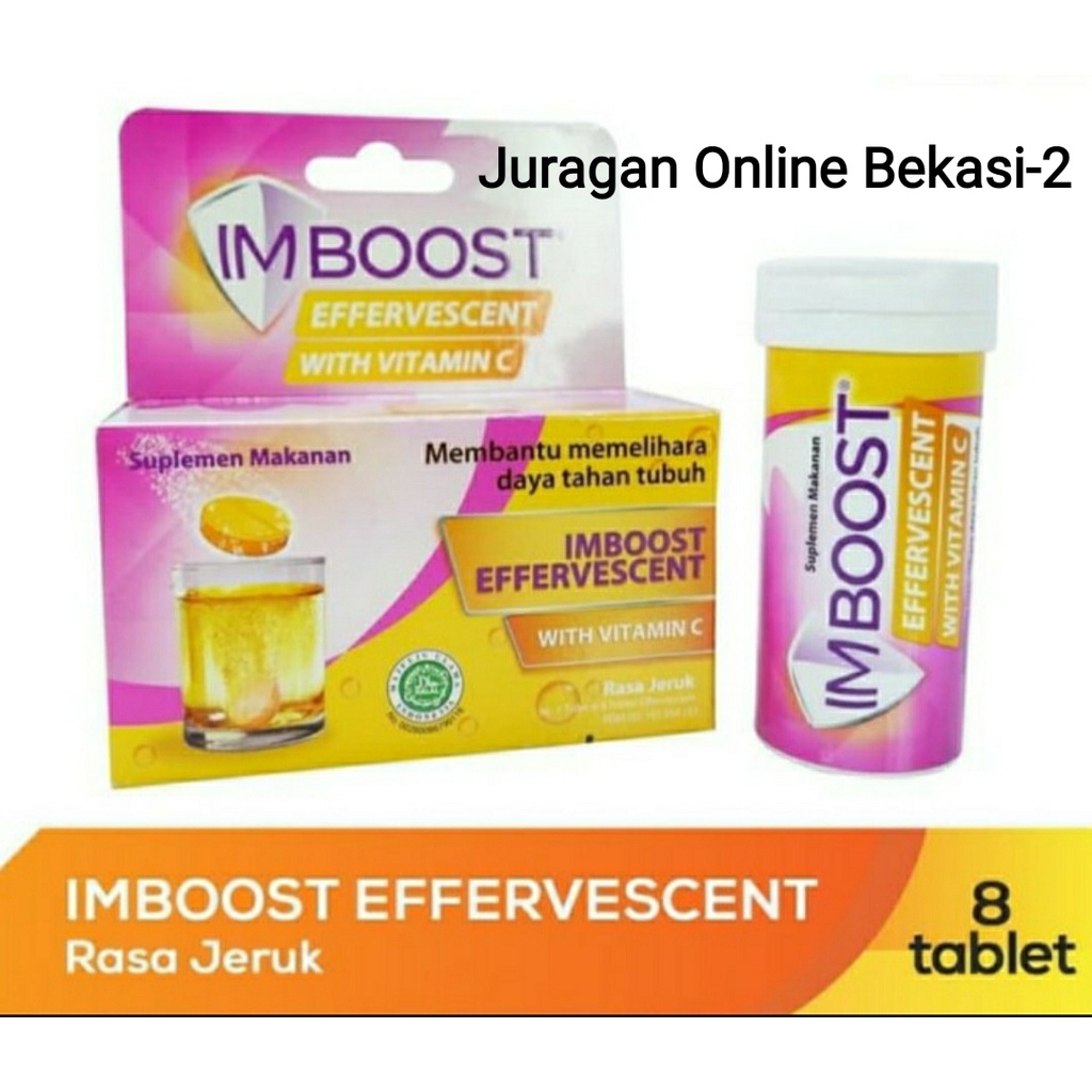 Jual Imboost Effervescent Rasa Jeruk Vit C 1tube 8 Tablet Shopee