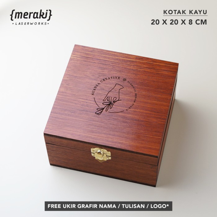 Jual Kotak Kayu Custom X X Engsel Box Kayu Grafir Nama Tulisan