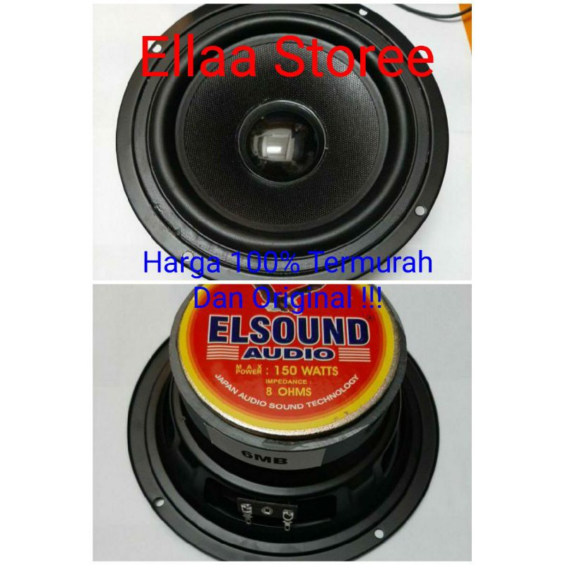 Jual SPEAKER ELSOUND 150 WATT 6 INCH HITAM MAGNET BESAR ORIGINAL