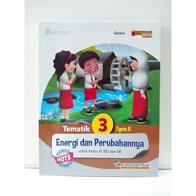 Jual Buku Paket Siswa Pendamping Tematik SD MI Kelas 3 Tema 6 Platinum