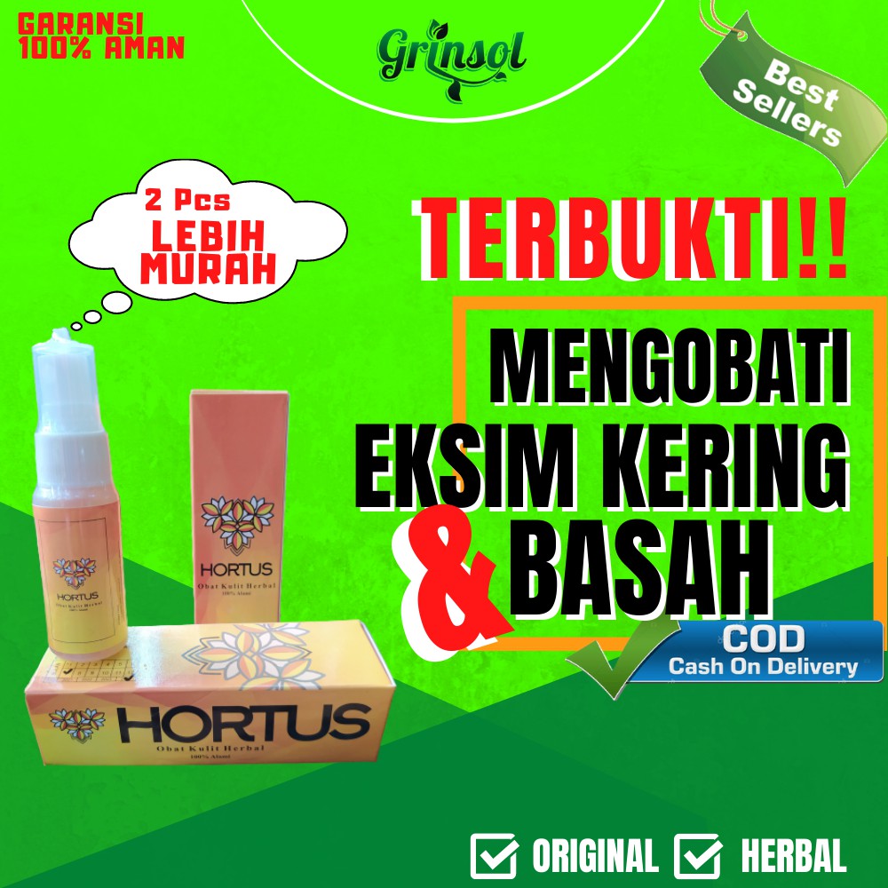 Jual Hortus Obat Herbal Ketombe Parah Gatal Eksim Kurap Kutu Air Panu