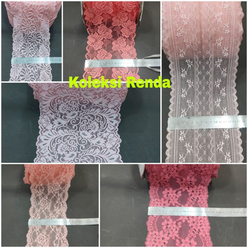 Jual Renda Stretch Renda Karet Renda Strech Renda Street Per Meter