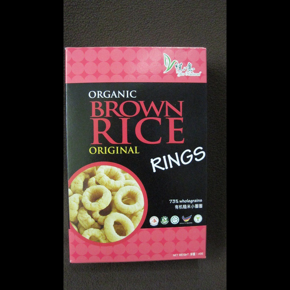 Jual Yes Natural Organic Brown Rice Rings Original 40 Gr Shopee