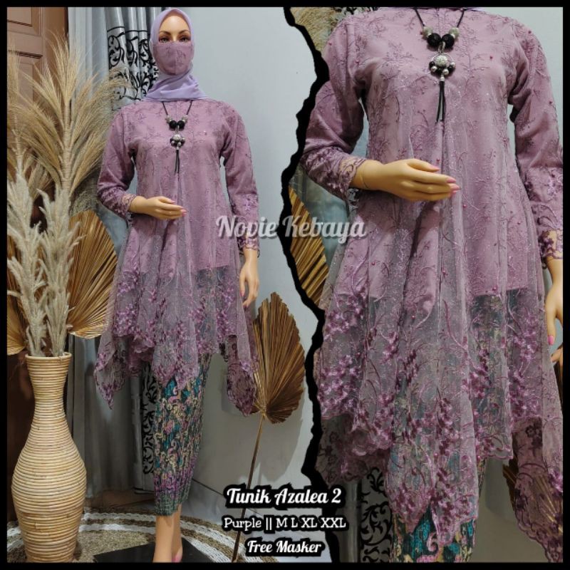 Jual COD SETELAN KEBAYA MODERN SET TUNIK TILLE BUSUI BAJU